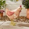 Iron Pink Chicken Ornament 1 Iron Pink Chicken Ornament -Home Luxe Studio 30925695