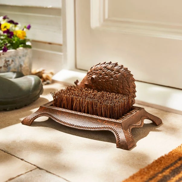 Cast Iron Hedgehog Boot Brush 3 Cast Iron Hedgehog Boot Brush