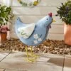 Iron Blue Chicken Ornament 1 Iron Blue Chicken Ornament -Home Luxe Studio 30925716