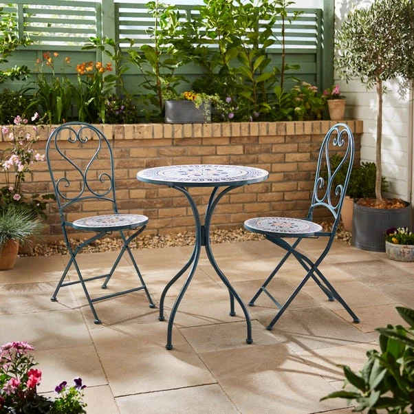 Amalfi Mosaic Effect Bistro Set 4 Amalfi Mosaic Effect Bistro Set - Image 2