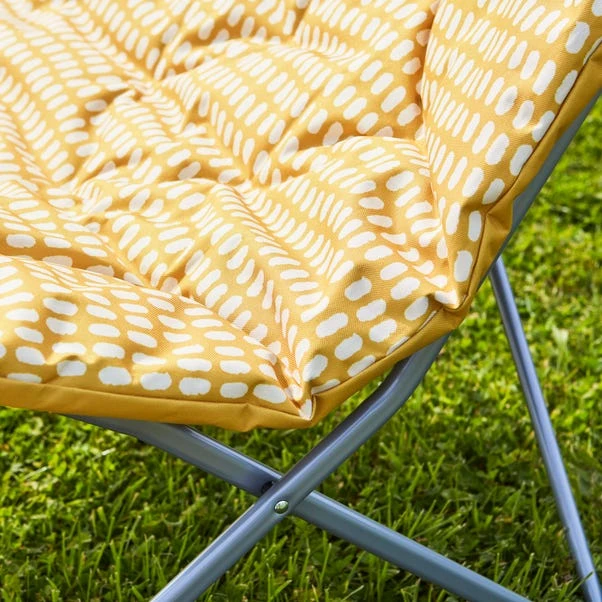 Padded Yellow Ochre Camping Chair 4 Padded Yellow Ochre Camping Chair - Image 2