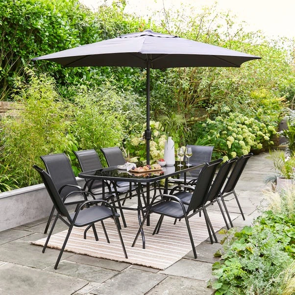 10 Piece Rectangular Garden Dining Set 3 10 Piece Rectangular Garden Dining Set