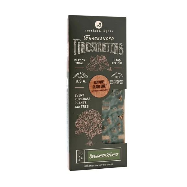 Northern Lights Evergreen Forest Set Of 10 Firestarters 3 Northern Lights Evergreen Forest Set Of 10 Firestarters