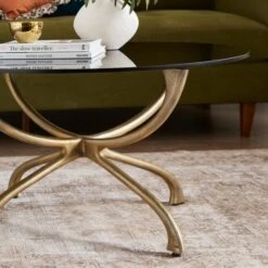 Nora Round Metal Coffee Table 8 Nora Round Metal Coffee Table -Home Luxe Studio 30926182 alt01