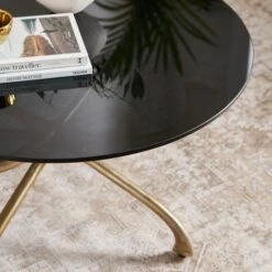 Nora Round Metal Coffee Table 9 Nora Round Metal Coffee Table -Home Luxe Studio 30926182 alt02