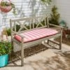Striped Outdoor Bench Pad 2 Striped Outdoor Bench Pad -Home Luxe Studio 30926378