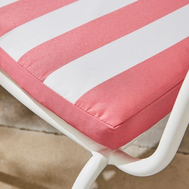 Striped Outdoor Seat Pad 4 Striped Outdoor Seat Pad - Image 2