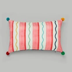 Wiggle Watercolour Outdoor Rectangle Cushion 8 Wiggle Watercolour Outdoor Rectangle Cushion -Home Luxe Studio 30926389 alt02