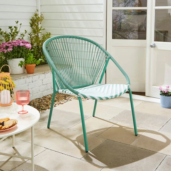 Riviera Chair Jade And White 4 Riviera Chair Jade And White - Image 2