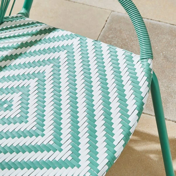 Riviera Chair Jade And White 5 Riviera Chair Jade And White - Image 3