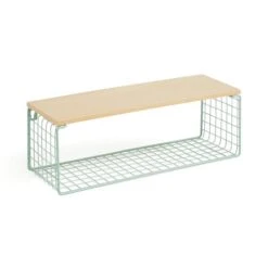 Turquoise Wire Wall Shelf 7 Turquoise Wire Wall Shelf -Home Luxe Studio 30926488 alt02