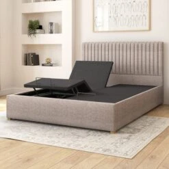 Grant Saxon Twill Adjustable Bed 37 Grant Saxon Twill Adjustable Bed -Home Luxe Studio 30926509 alt02