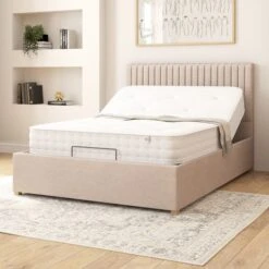 Grant Saxon Twill Adjustable Bed 32 Grant Saxon Twill Adjustable Bed -Home Luxe Studio 30926510 alt02