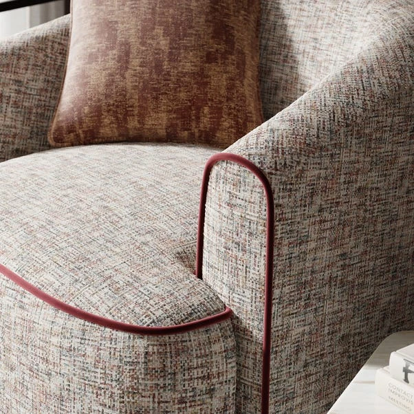 Carmen Chenille Curved Swivel Chair 6 Carmen Chenille Curved Swivel Chair - Image 4