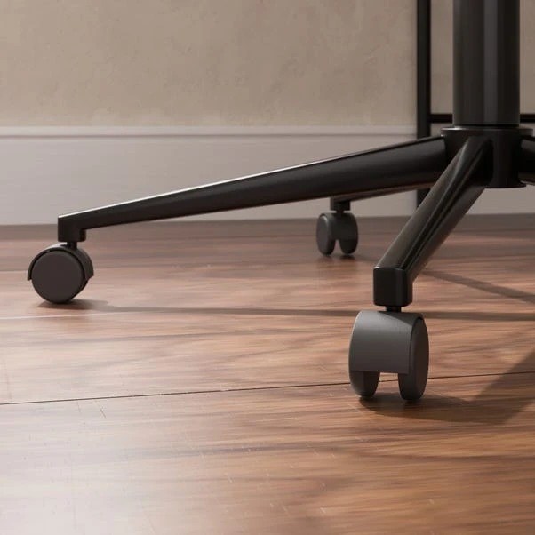 Modena Walnut Effect Office Chair, White Boucle 7 Modena Walnut Effect Office Chair, White Boucle - Image 5