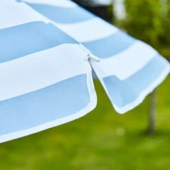 Blue And White Striped Beach Parasol 9 Blue And White Striped Beach Parasol -Home Luxe Studio 30926657 alt02