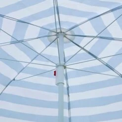 Blue And White Striped Beach Parasol 10 Blue And White Striped Beach Parasol -Home Luxe Studio 30926657 alt03