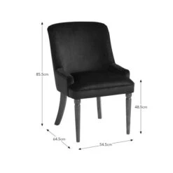 Beatrice Dining Chair, Luxe Navy Velvet 17 Beatrice Dining Chair, Luxe Navy Velvet -Home Luxe Studio 30927138 alt09