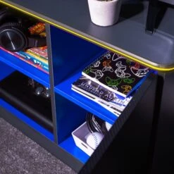 X Rocker Carbon Tek TV Media Cabinet With Neo Fibre LED For TVs Up To 42" 24 X Rocker Carbon Tek TV Media Cabinet With Neo Fibre LED For TVs Up To 42" -Home Luxe Studio 30927175 alt04