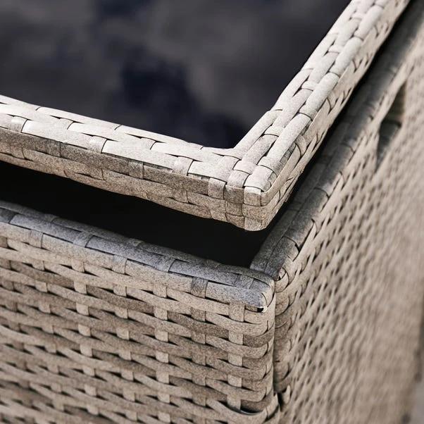 Grey Rattan 4 Seater Dining Cube Set 6 Grey Rattan 4 Seater Dining Cube Set - Image 4