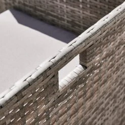 Grey Rattan 4 Seater Dining Cube Set 14 Grey Rattan 4 Seater Dining Cube Set -Home Luxe Studio 30927273 alt04