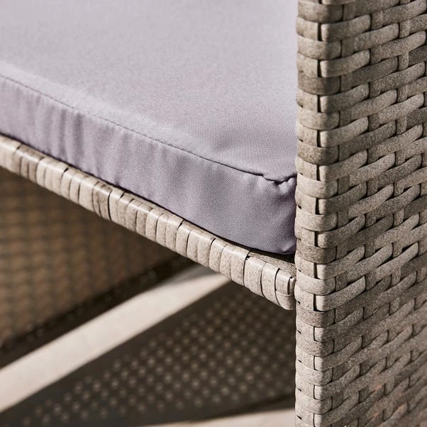 Grey Rattan 4 Seater Dining Cube Set 8 Grey Rattan 4 Seater Dining Cube Set - Image 6