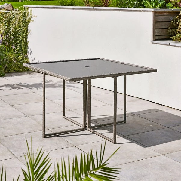 Grey Rattan 4 Seater Dining Cube Set 9 Grey Rattan 4 Seater Dining Cube Set - Image 7