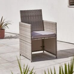 Grey Rattan 4 Seater Dining Cube Set 17 Grey Rattan 4 Seater Dining Cube Set -Home Luxe Studio 30927273 alt07
