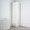 Austen Single Wardrobe, White 2 Austen Single Wardrobe, White -Home Luxe Studio 30927308