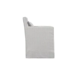 Hettie Dining Chair, Grey Stripe Fabric -Home Luxe Studio 30927321 alt03