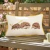 Hedgehog Family Outdoor Rectangle Cushion 2 Hedgehog Family Outdoor Rectangle Cushion -Home Luxe Studio 30927411