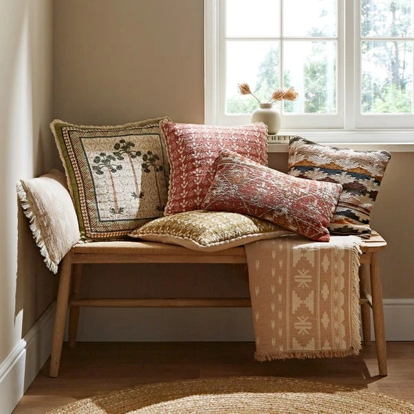 Matelasse Ikat Cotton Throw 8 Matelasse Ikat Cotton Throw - Image 6