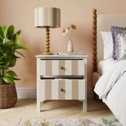 Beatrice Wide 2 Drawer Bedside Table 24 Beatrice Wide 2 Drawer Bedside Table -Home Luxe Studio 30927511 alt01