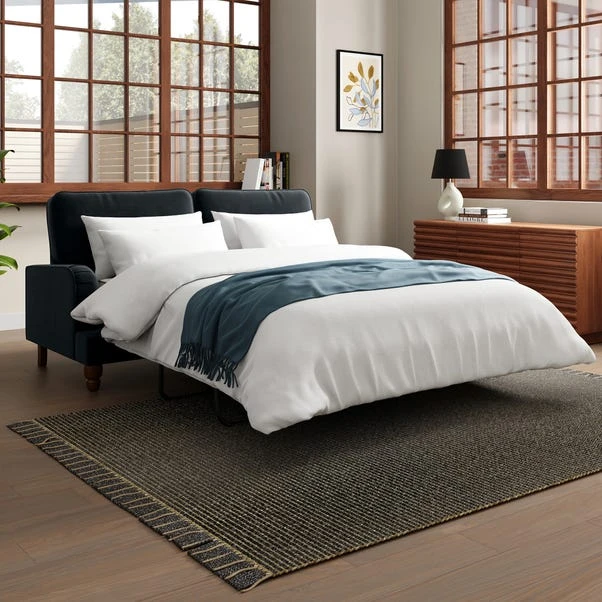 Beatrice Matte Velvet 3 Seater Double Sofa Bed 3 Beatrice Matte Velvet 3 Seater Double Sofa Bed