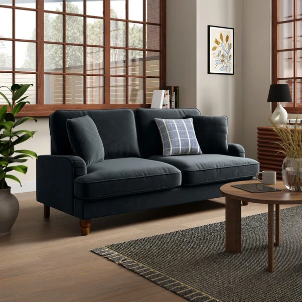 Beatrice Matte Velvet 3 Seater Double Sofa Bed 4 Beatrice Matte Velvet 3 Seater Double Sofa Bed - Image 2