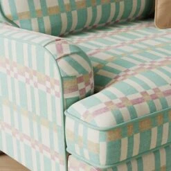 Beatrice Checkerboard Woven Stripe Snuggle Chair 12 Beatrice Checkerboard Woven Stripe Snuggle Chair -Home Luxe Studio 30927539 alt02