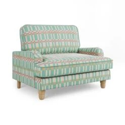 Beatrice Checkerboard Woven Stripe Snuggle Chair 15 Beatrice Checkerboard Woven Stripe Snuggle Chair -Home Luxe Studio 30927539 alt06