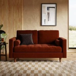 Zoe Casual Sit Velvet 2 Seater Sofa 29 Zoe Casual Sit Velvet 2 Seater Sofa -Home Luxe Studio 30927541