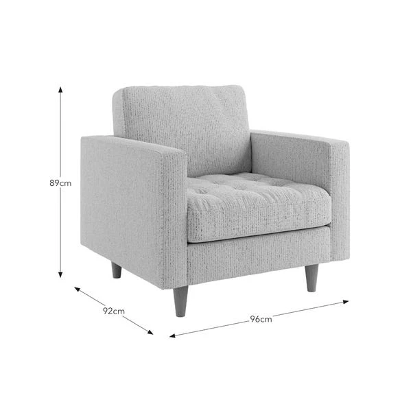 Zoe Boucle Fleck Armchair 10 Zoe Boucle Fleck Armchair - Image 8