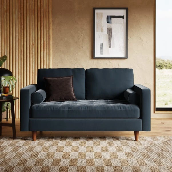 Zoe Casual Sit Velvet 2 Seater Sofa 3 Zoe Casual Sit Velvet 2 Seater Sofa