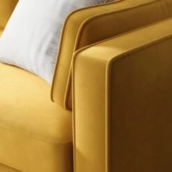 Zoe Plain Velvet 2 Seater Sofa -Home Luxe Studio 30927557 alt02