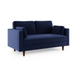 Zoe Plain Velvet 2 Seater Sofa -Home Luxe Studio 30927561 alt06