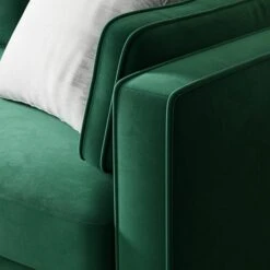 Zoe Plain Velvet 2 Seater Sofa -Home Luxe Studio 30927565 alt02