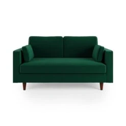 Zoe Plain Velvet 2 Seater Sofa -Home Luxe Studio 30927565 alt07