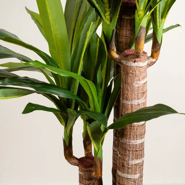 Artificial Triple Stem Yucca Tree In Black Plant Pot 4 Artificial Triple Stem Yucca Tree In Black Plant Pot - Image 2