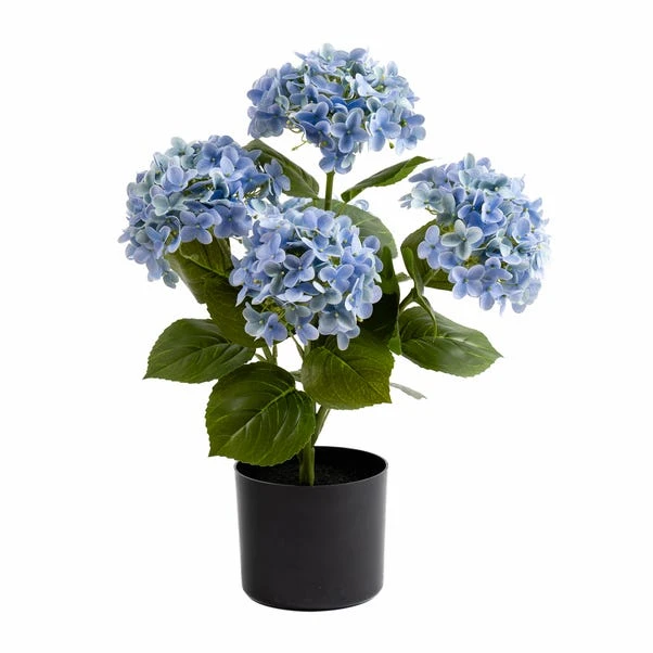 Artificial Real Touch Hydrangea In Black Plant Pot 5 Artificial Real Touch Hydrangea In Black Plant Pot - Image 3