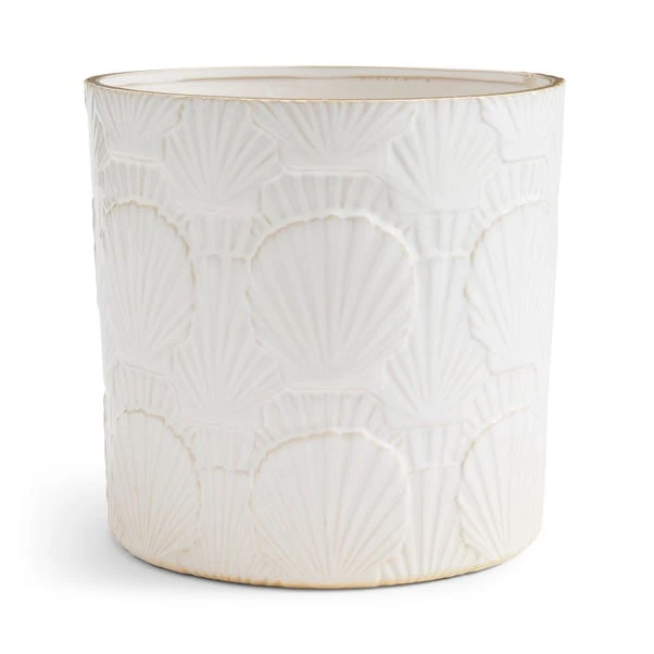 Seashell Textured Ceramic Plant Pot 5 Seashell Textured Ceramic Plant Pot - Image 3