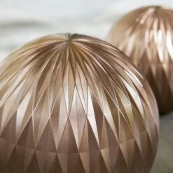 Set Of 2 Bronze Resin Garden Sculpture Balls 5 Set Of 2 Bronze Resin Garden Sculpture Balls -Home Luxe Studio 30927805 alt01