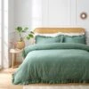Zendaya Frilled 100% Cotton Duvet Cover And Pillowcase Set -Home Luxe Studio 30927941