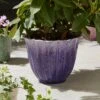 Purple Resin Lotus Flower Plant Pot 1 Purple Resin Lotus Flower Plant Pot -Home Luxe Studio 30927981